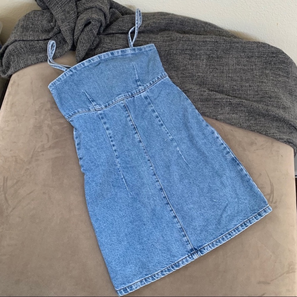 Top shop mini denim dress